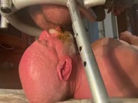 feeding diarrhea to grampa